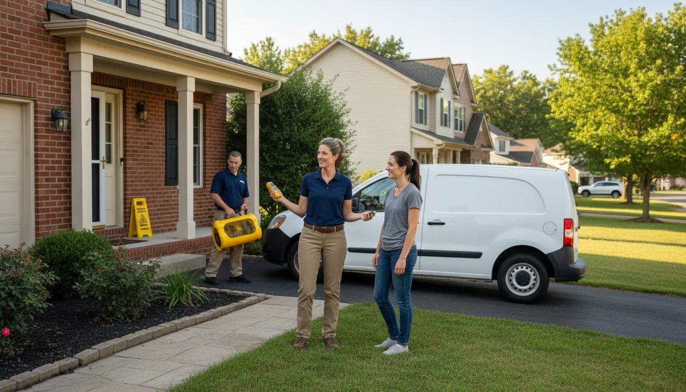 Residential water damage restoration in Sinnamahoning, PA